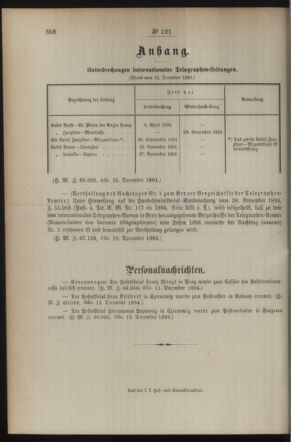 Post- und Telegraphen-Verordnungsblatt für das Verwaltungsgebiet des K.-K. Handelsministeriums 18941227 Seite: 4