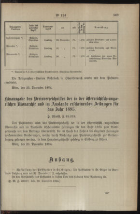 Post- und Telegraphen-Verordnungsblatt für das Verwaltungsgebiet des K.-K. Handelsministeriums 18941231 Seite: 7