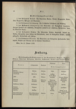 Post- und Telegraphen-Verordnungsblatt für das Verwaltungsgebiet des K.-K. Handelsministeriums 18950118 Seite: 2