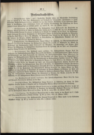 Post- und Telegraphen-Verordnungsblatt für das Verwaltungsgebiet des K.-K. Handelsministeriums 18950131 Seite: 5