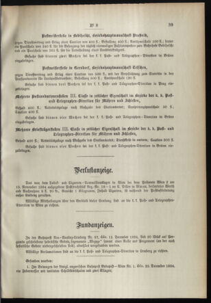 Post- und Telegraphen-Verordnungsblatt für das Verwaltungsgebiet des K.-K. Handelsministeriums 18950131 Seite: 7