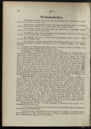 Post- und Telegraphen-Verordnungsblatt für das Verwaltungsgebiet des K.-K. Handelsministeriums 18950207 Seite: 6