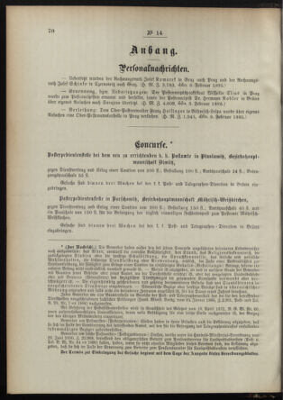 Post- und Telegraphen-Verordnungsblatt für das Verwaltungsgebiet des K.-K. Handelsministeriums 18950219 Seite: 2