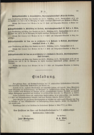 Post- und Telegraphen-Verordnungsblatt für das Verwaltungsgebiet des K.-K. Handelsministeriums 18950226 Seite: 3