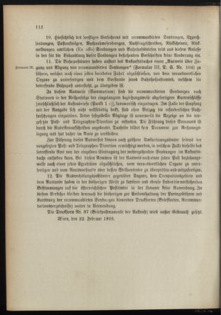 Post- und Telegraphen-Verordnungsblatt für das Verwaltungsgebiet des K.-K. Handelsministeriums 18950307 Seite: 4