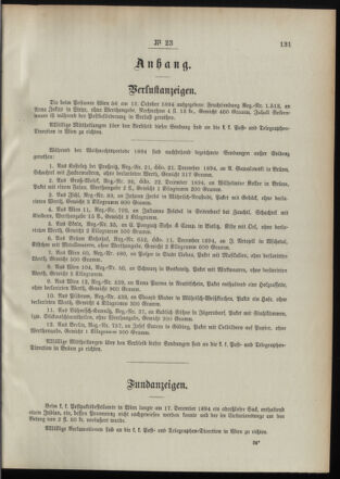 Post- und Telegraphen-Verordnungsblatt für das Verwaltungsgebiet des K.-K. Handelsministeriums 18950312 Seite: 3