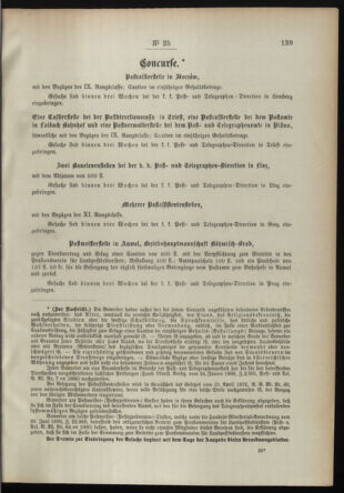 Post- und Telegraphen-Verordnungsblatt für das Verwaltungsgebiet des K.-K. Handelsministeriums 18950315 Seite: 3