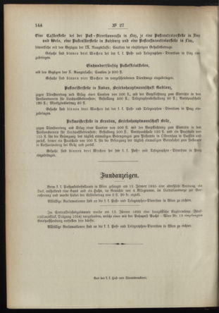 Post- und Telegraphen-Verordnungsblatt für das Verwaltungsgebiet des K.-K. Handelsministeriums 18950318 Seite: 4