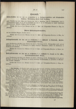 Post- und Telegraphen-Verordnungsblatt für das Verwaltungsgebiet des K.-K. Handelsministeriums 18950320 Seite: 3