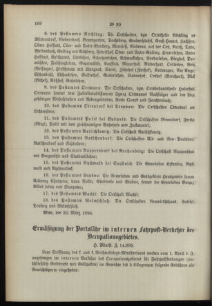 Post- und Telegraphen-Verordnungsblatt für das Verwaltungsgebiet des K.-K. Handelsministeriums 18950402 Seite: 4