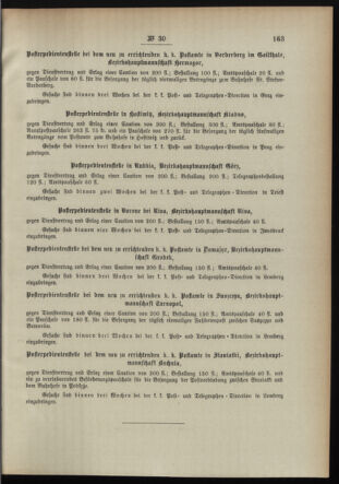 Post- und Telegraphen-Verordnungsblatt für das Verwaltungsgebiet des K.-K. Handelsministeriums 18950402 Seite: 7