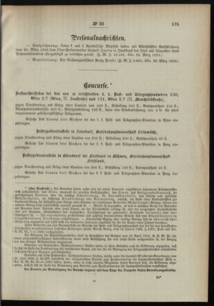 Post- und Telegraphen-Verordnungsblatt für das Verwaltungsgebiet des K.-K. Handelsministeriums 18950410 Seite: 3