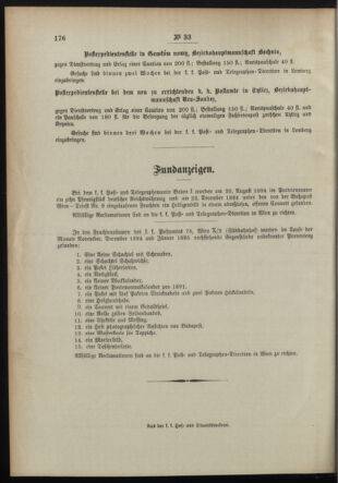 Post- und Telegraphen-Verordnungsblatt für das Verwaltungsgebiet des K.-K. Handelsministeriums 18950410 Seite: 4