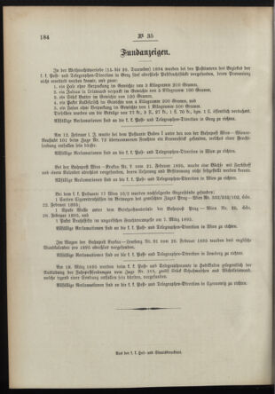 Post- und Telegraphen-Verordnungsblatt für das Verwaltungsgebiet des K.-K. Handelsministeriums 18950418 Seite: 4