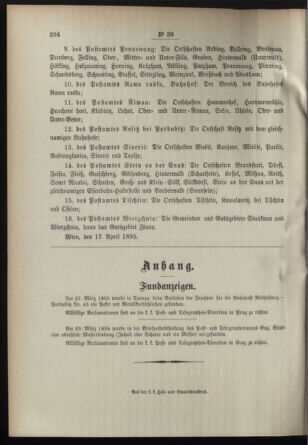 Post- und Telegraphen-Verordnungsblatt für das Verwaltungsgebiet des K.-K. Handelsministeriums 18950426 Seite: 4