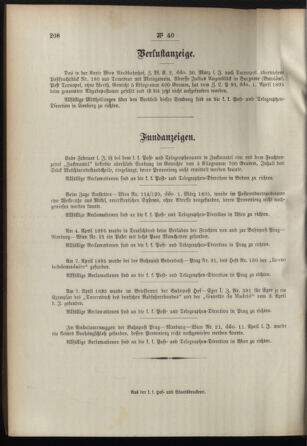 Post- und Telegraphen-Verordnungsblatt für das Verwaltungsgebiet des K.-K. Handelsministeriums 18950501 Seite: 4