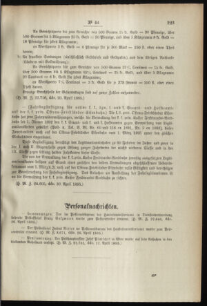 Post- und Telegraphen-Verordnungsblatt für das Verwaltungsgebiet des K.-K. Handelsministeriums 18950508 Seite: 3