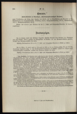 Post- und Telegraphen-Verordnungsblatt für das Verwaltungsgebiet des K.-K. Handelsministeriums 18950508 Seite: 4