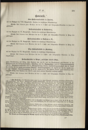 Post- und Telegraphen-Verordnungsblatt für das Verwaltungsgebiet des K.-K. Handelsministeriums 18950511 Seite: 3