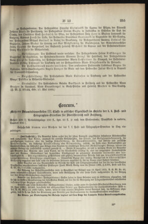 Post- und Telegraphen-Verordnungsblatt für das Verwaltungsgebiet des K.-K. Handelsministeriums 18950531 Seite: 3