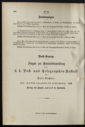 Post- und Telegraphen-Verordnungsblatt für das Verwaltungsgebiet des K.-K. Handelsministeriums 18950531 Seite: 4