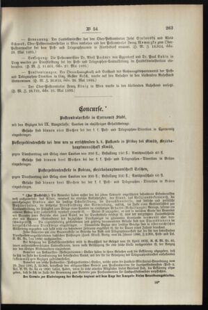 Post- und Telegraphen-Verordnungsblatt für das Verwaltungsgebiet des K.-K. Handelsministeriums 18950614 Seite: 3