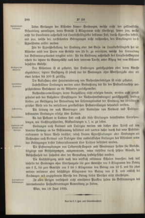 Post- und Telegraphen-Verordnungsblatt für das Verwaltungsgebiet des K.-K. Handelsministeriums 18950624 Seite: 8