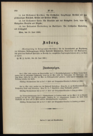 Post- und Telegraphen-Verordnungsblatt für das Verwaltungsgebiet des K.-K. Handelsministeriums 18950625 Seite: 4