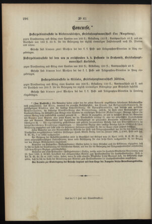 Post- und Telegraphen-Verordnungsblatt für das Verwaltungsgebiet des K.-K. Handelsministeriums 18950627 Seite: 6