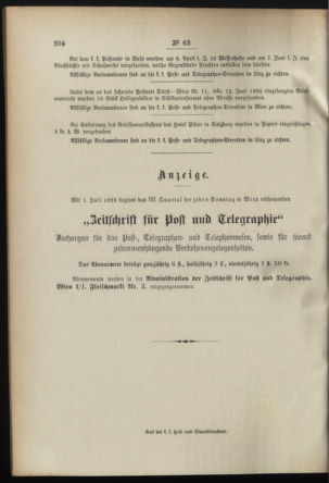 Post- und Telegraphen-Verordnungsblatt für das Verwaltungsgebiet des K.-K. Handelsministeriums 18950701 Seite: 4