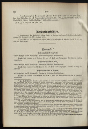 Post- und Telegraphen-Verordnungsblatt für das Verwaltungsgebiet des K.-K. Handelsministeriums 18950703 Seite: 2