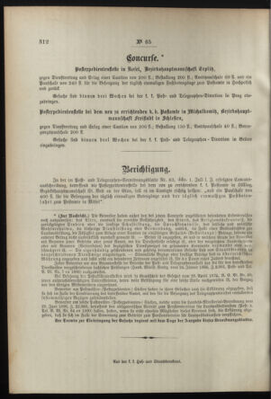 Post- und Telegraphen-Verordnungsblatt für das Verwaltungsgebiet des K.-K. Handelsministeriums 18950706 Seite: 4