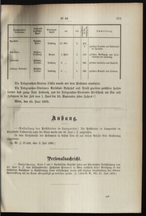 Post- und Telegraphen-Verordnungsblatt für das Verwaltungsgebiet des K.-K. Handelsministeriums 18950708 Seite: 3