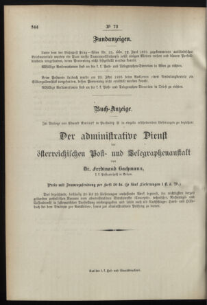 Post- und Telegraphen-Verordnungsblatt für das Verwaltungsgebiet des K.-K. Handelsministeriums 18950725 Seite: 4