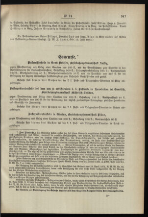 Post- und Telegraphen-Verordnungsblatt für das Verwaltungsgebiet des K.-K. Handelsministeriums 18950726 Seite: 3