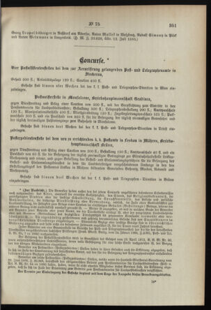 Post- und Telegraphen-Verordnungsblatt für das Verwaltungsgebiet des K.-K. Handelsministeriums 18950731 Seite: 3