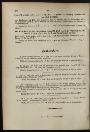 Post- und Telegraphen-Verordnungsblatt für das Verwaltungsgebiet des K.-K. Handelsministeriums 18950731 Seite: 4