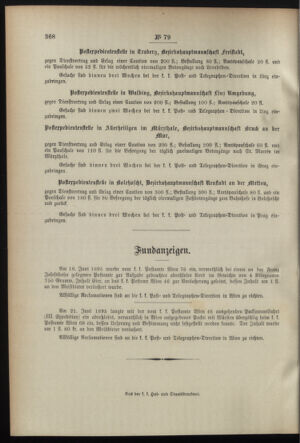 Post- und Telegraphen-Verordnungsblatt für das Verwaltungsgebiet des K.-K. Handelsministeriums 18950810 Seite: 4