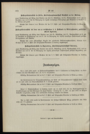 Post- und Telegraphen-Verordnungsblatt für das Verwaltungsgebiet des K.-K. Handelsministeriums 18950812 Seite: 4