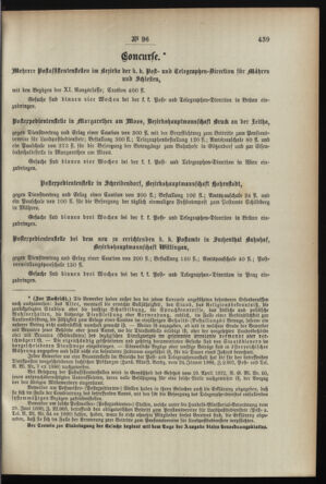 Post- und Telegraphen-Verordnungsblatt für das Verwaltungsgebiet des K.-K. Handelsministeriums 18950925 Seite: 7