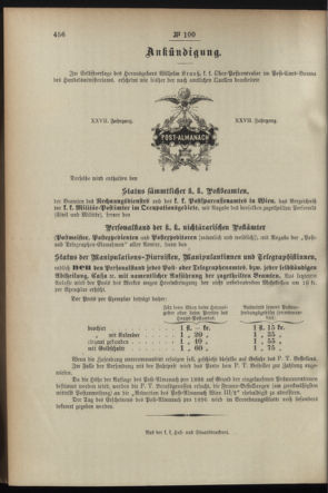 Post- und Telegraphen-Verordnungsblatt für das Verwaltungsgebiet des K.-K. Handelsministeriums 18951003 Seite: 4