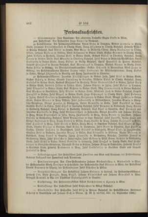 Post- und Telegraphen-Verordnungsblatt für das Verwaltungsgebiet des K.-K. Handelsministeriums 18951005 Seite: 2