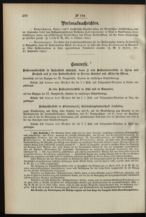 Post- und Telegraphen-Verordnungsblatt für das Verwaltungsgebiet des K.-K. Handelsministeriums 18951015 Seite: 2