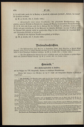 Post- und Telegraphen-Verordnungsblatt für das Verwaltungsgebiet des K.-K. Handelsministeriums 18951016 Seite: 2