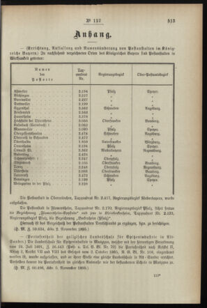 Post- und Telegraphen-Verordnungsblatt für das Verwaltungsgebiet des K.-K. Handelsministeriums 18951114 Seite: 3