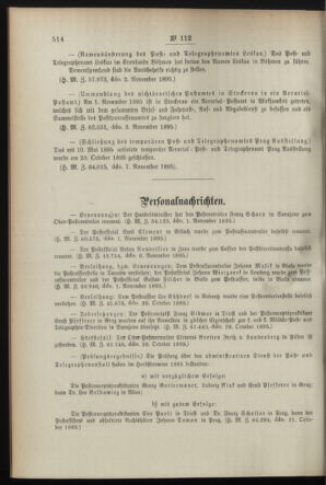 Post- und Telegraphen-Verordnungsblatt für das Verwaltungsgebiet des K.-K. Handelsministeriums 18951114 Seite: 4