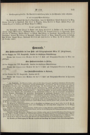 Post- und Telegraphen-Verordnungsblatt für das Verwaltungsgebiet des K.-K. Handelsministeriums 18951114 Seite: 5