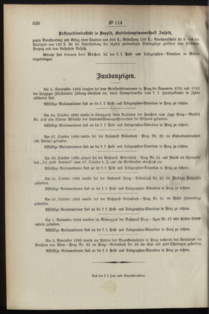 Post- und Telegraphen-Verordnungsblatt für das Verwaltungsgebiet des K.-K. Handelsministeriums 18951120 Seite: 4