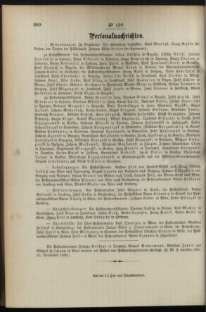 Post- und Telegraphen-Verordnungsblatt für das Verwaltungsgebiet des K.-K. Handelsministeriums 18951211 Seite: 4