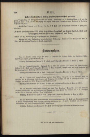 Post- und Telegraphen-Verordnungsblatt für das Verwaltungsgebiet des K.-K. Handelsministeriums 18951213 Seite: 4